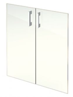 Комплект стеклянных дверей для широкого шкафа